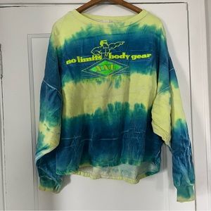 Vintage No Limits Body Gear International Bodybuilding Sweatshirt Top Size XL